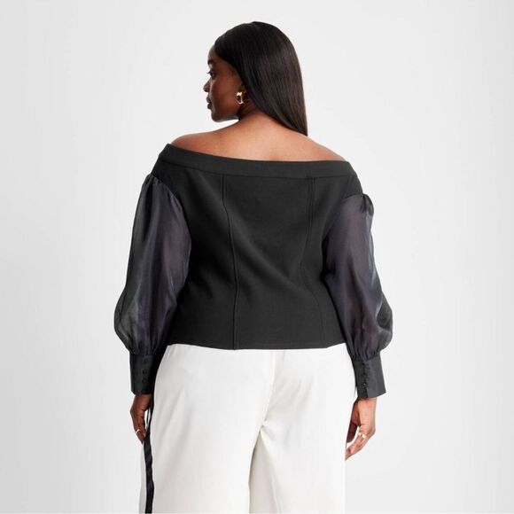Off the Shoulder Bustier Blouse - Future CollectiveTM with Kahlana Barfield - Picture 3 of 4